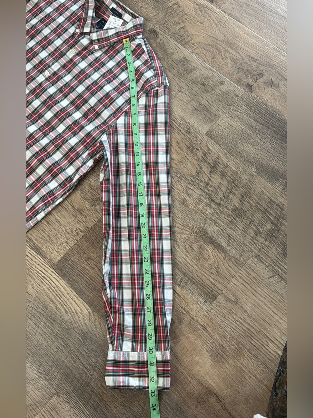J.Crew Flex Washed Classic Fit Plaid Button Down Shirt XL NWT Cotton Stretch - Picture 5 of 11